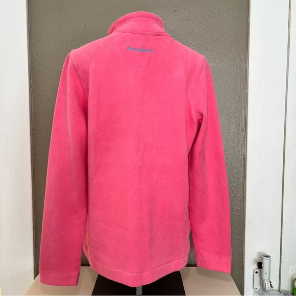 Tommy Bahama Aruba 1/2 Zip Pullover Pink Sweatshirt Women’s - Picture 4 of 13